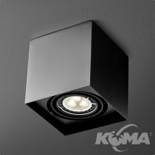 Squares 50x1 oprawa sufitowa czarna (mat) 1x35W GU5.3 230V